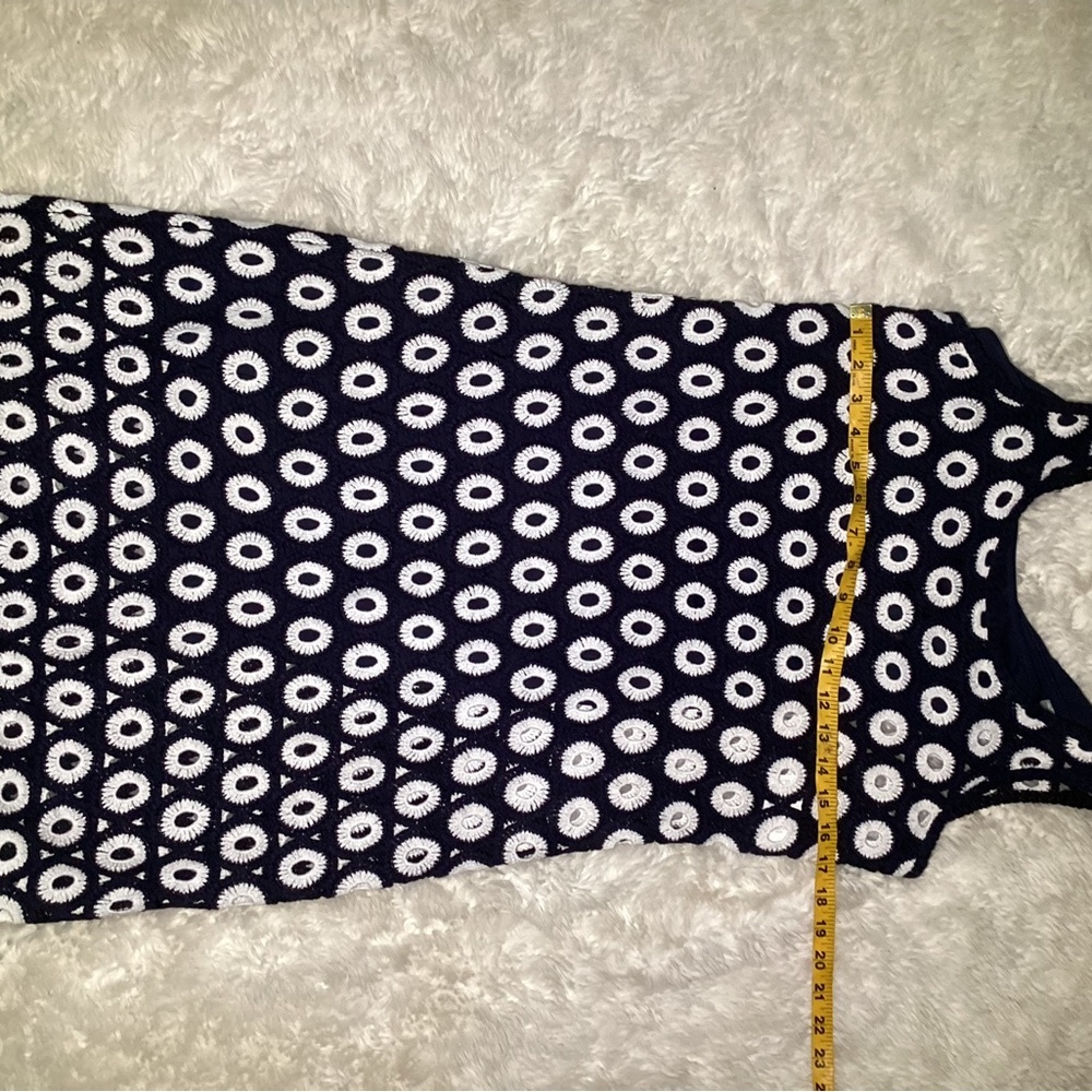 Boden Elana Blue and White Crochet Dress size 8 - Picture 10 of 12